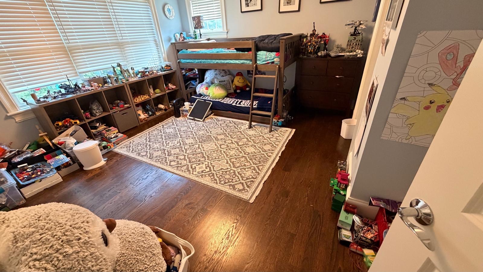Freshly cleaned kitchen and dining space